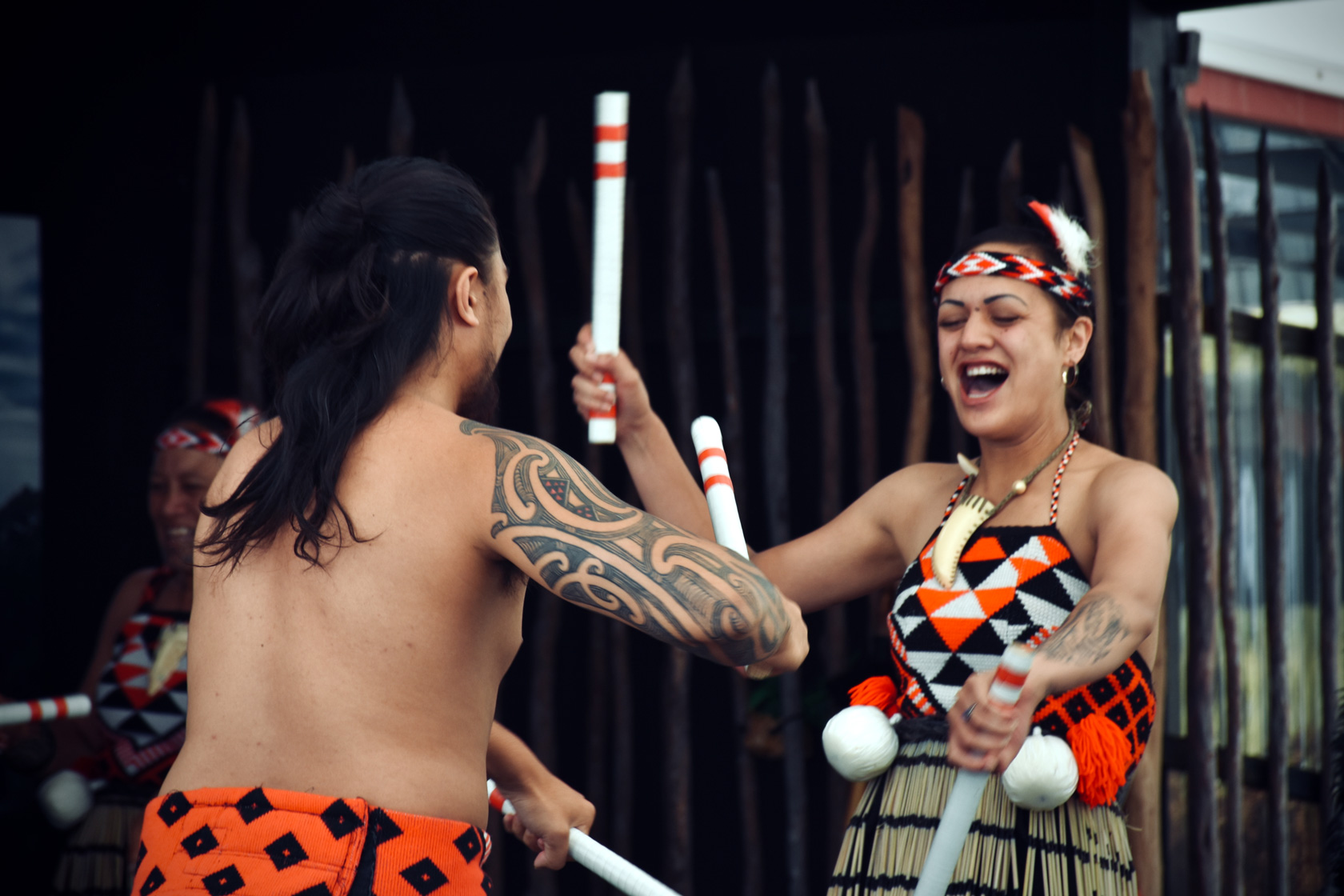 Te Pākira Cultural Performance at Whakarewarewa, The Living Maori Village, Rotorua, New Zealand