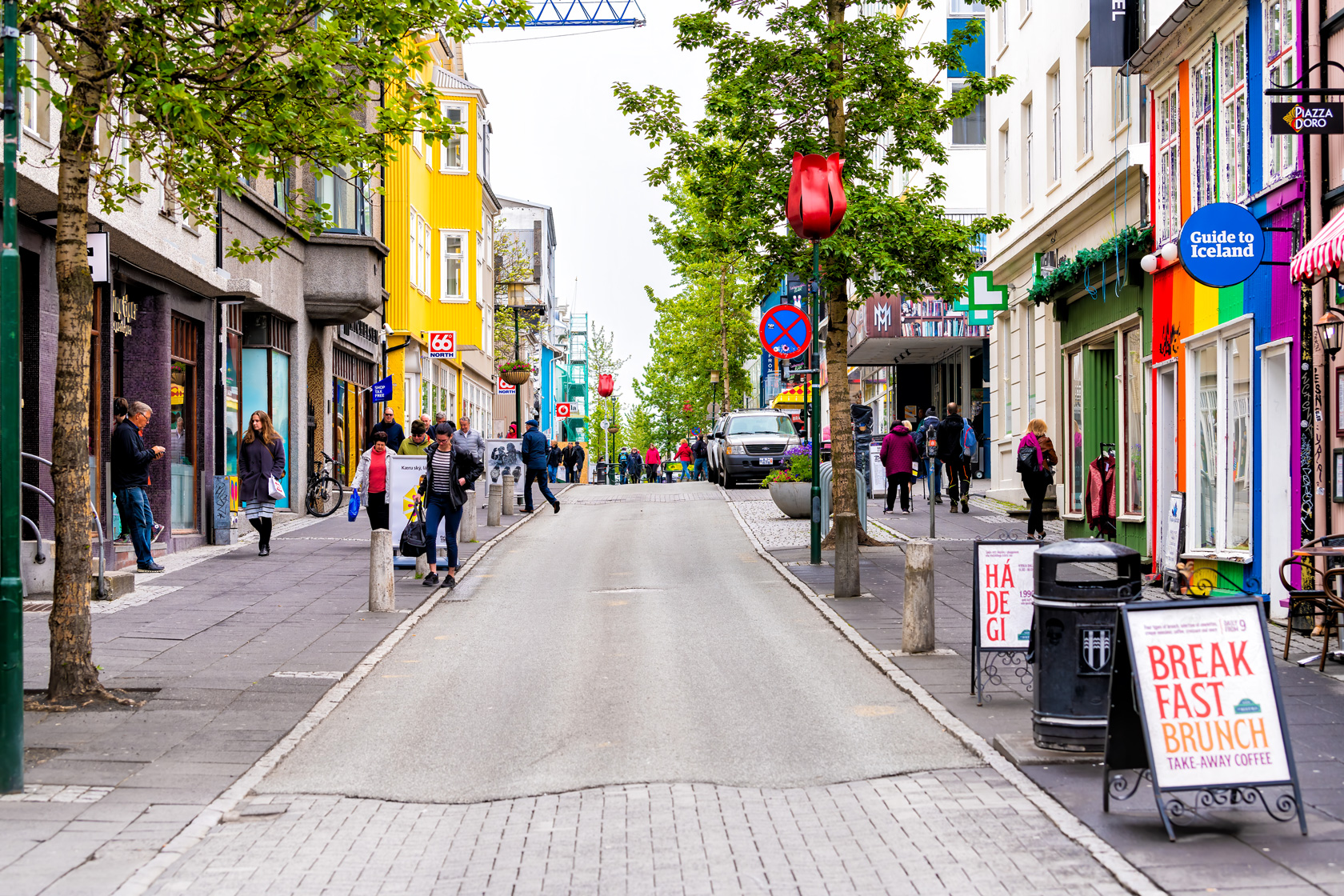 Laugavegur shopping street
