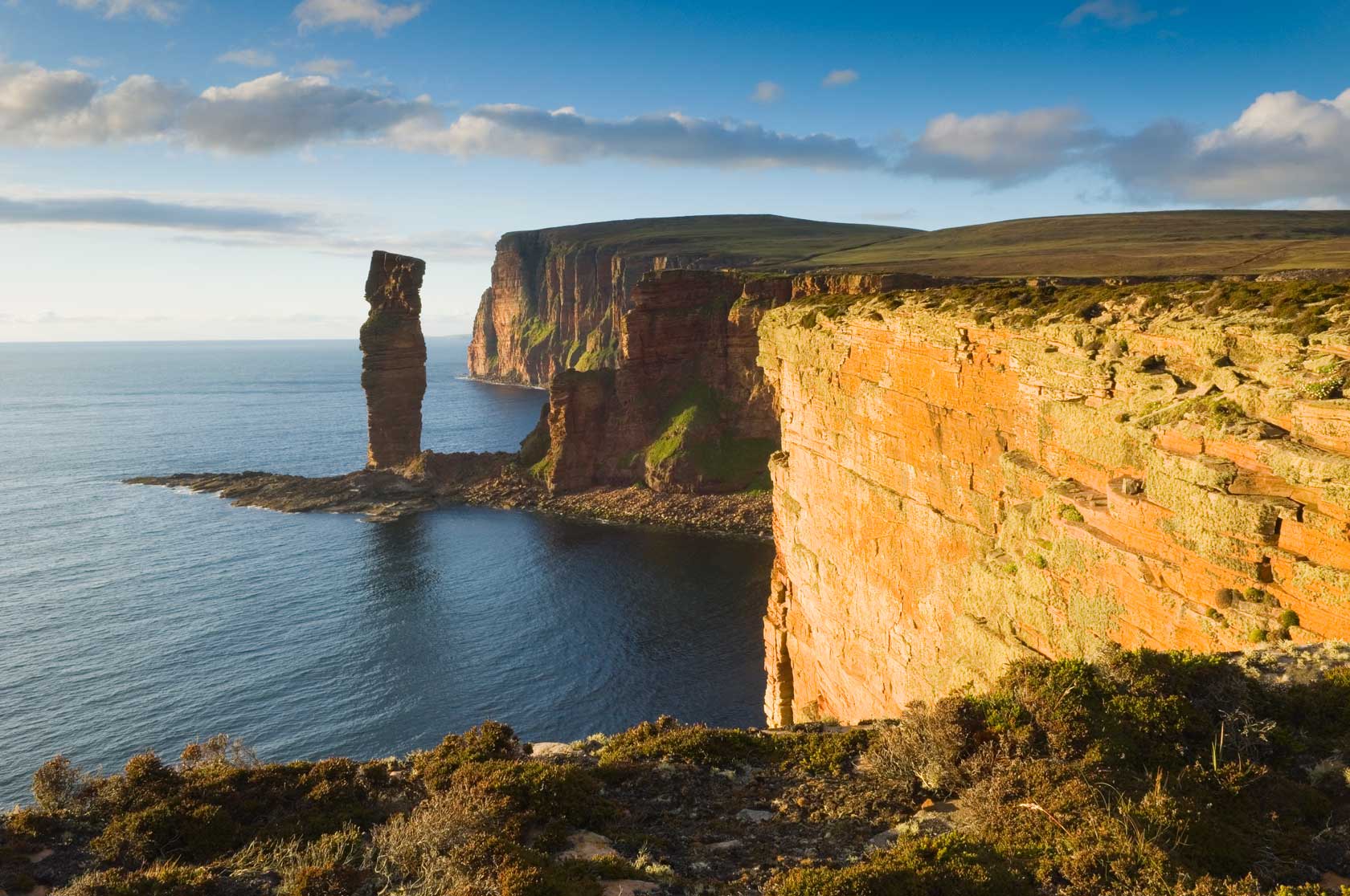 The Old Man of Hoy in evening light