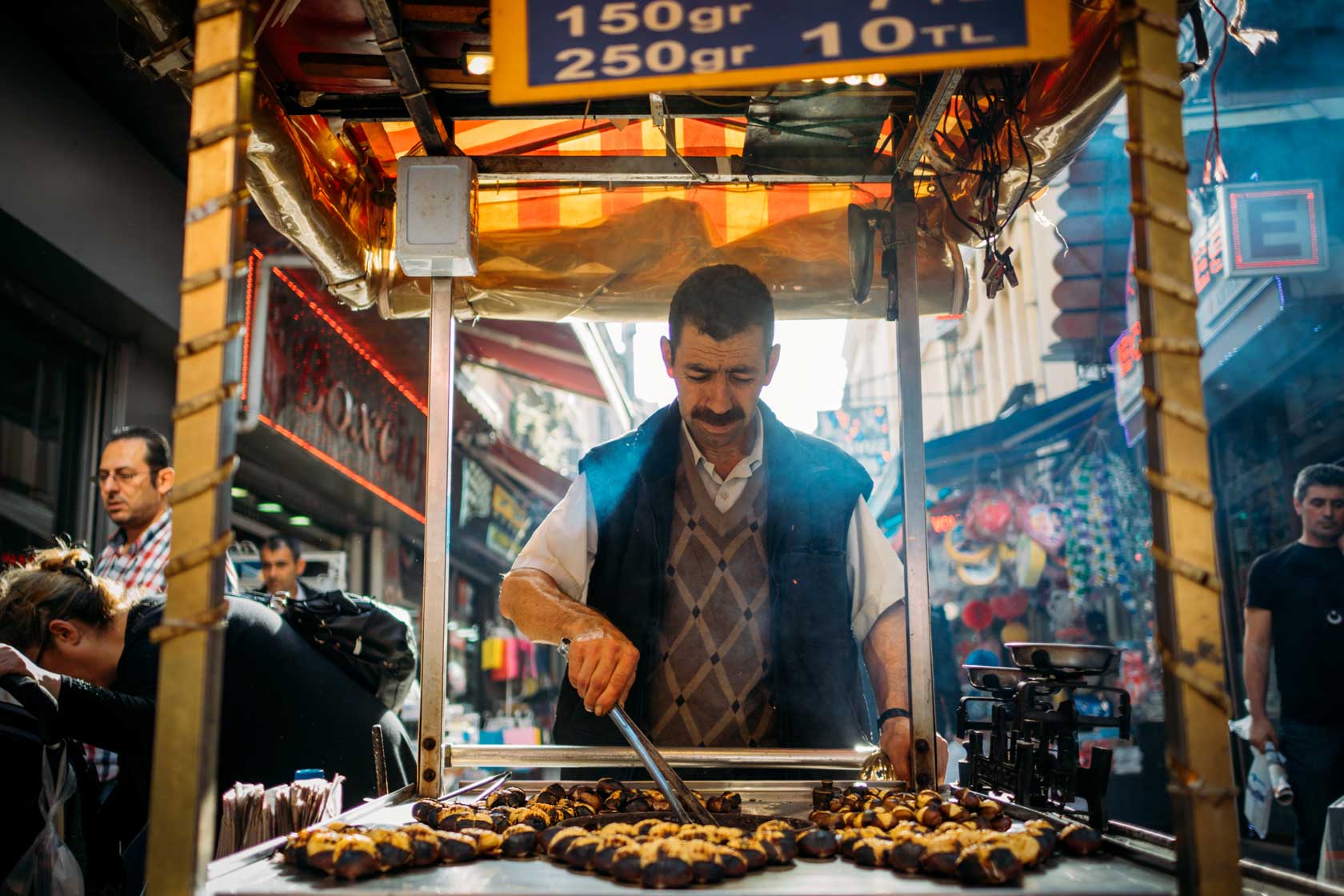 Chestnut Seller in Istanbul