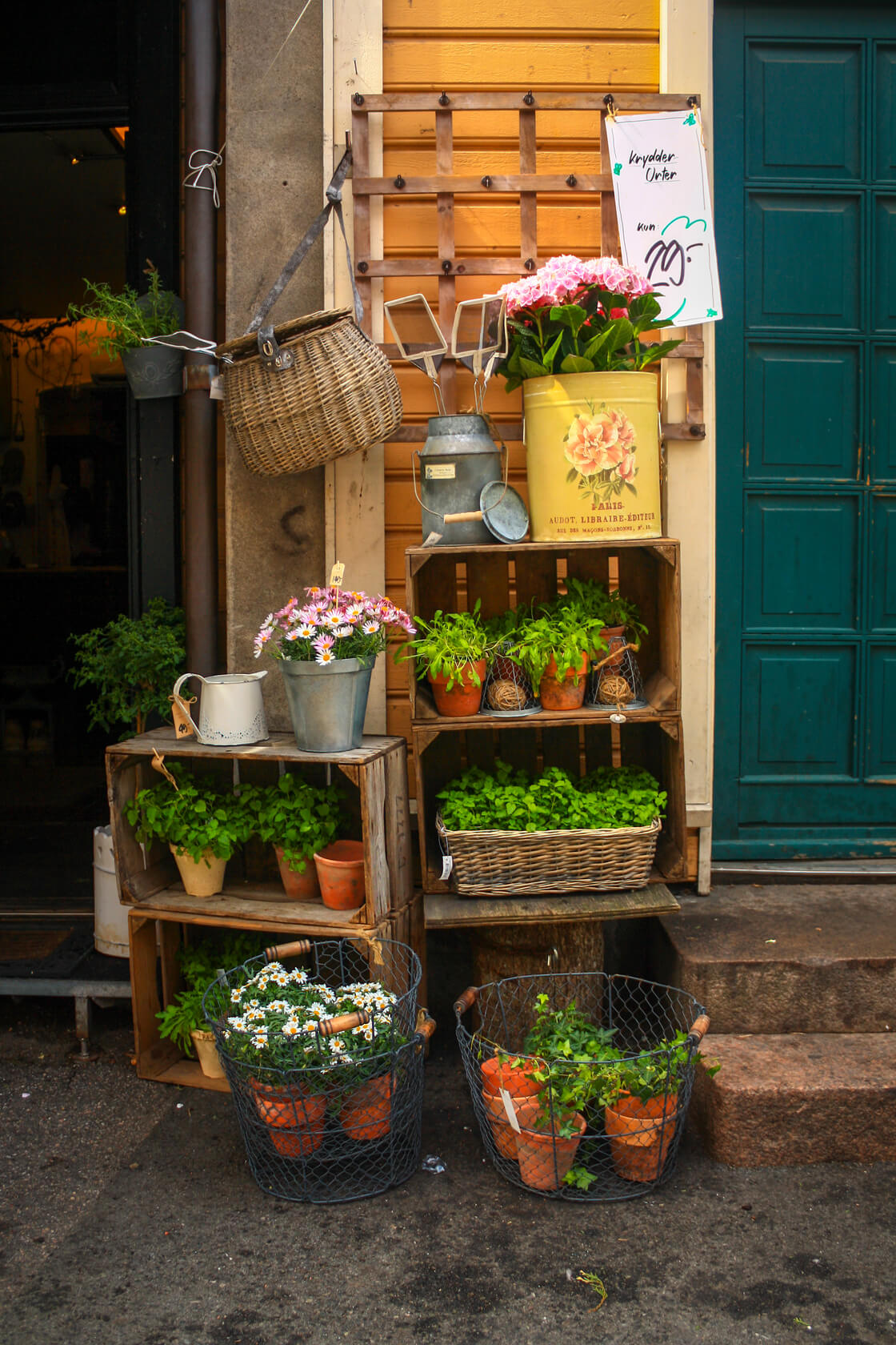 A plant store front in Kristiansand