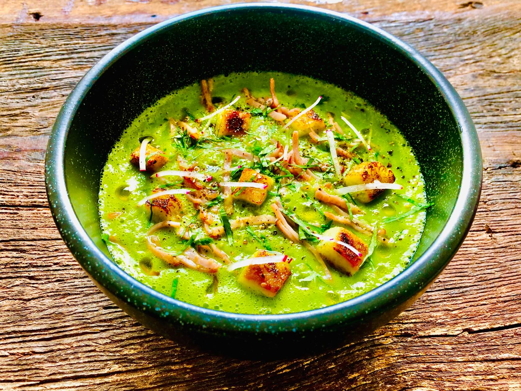Green Pea Soup, Soup, Recipe