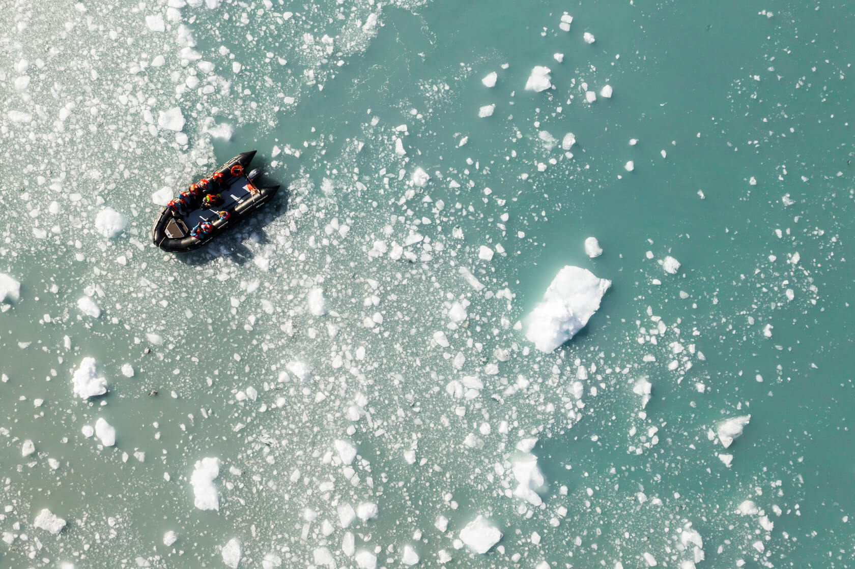 Glacier, Aerial Shot