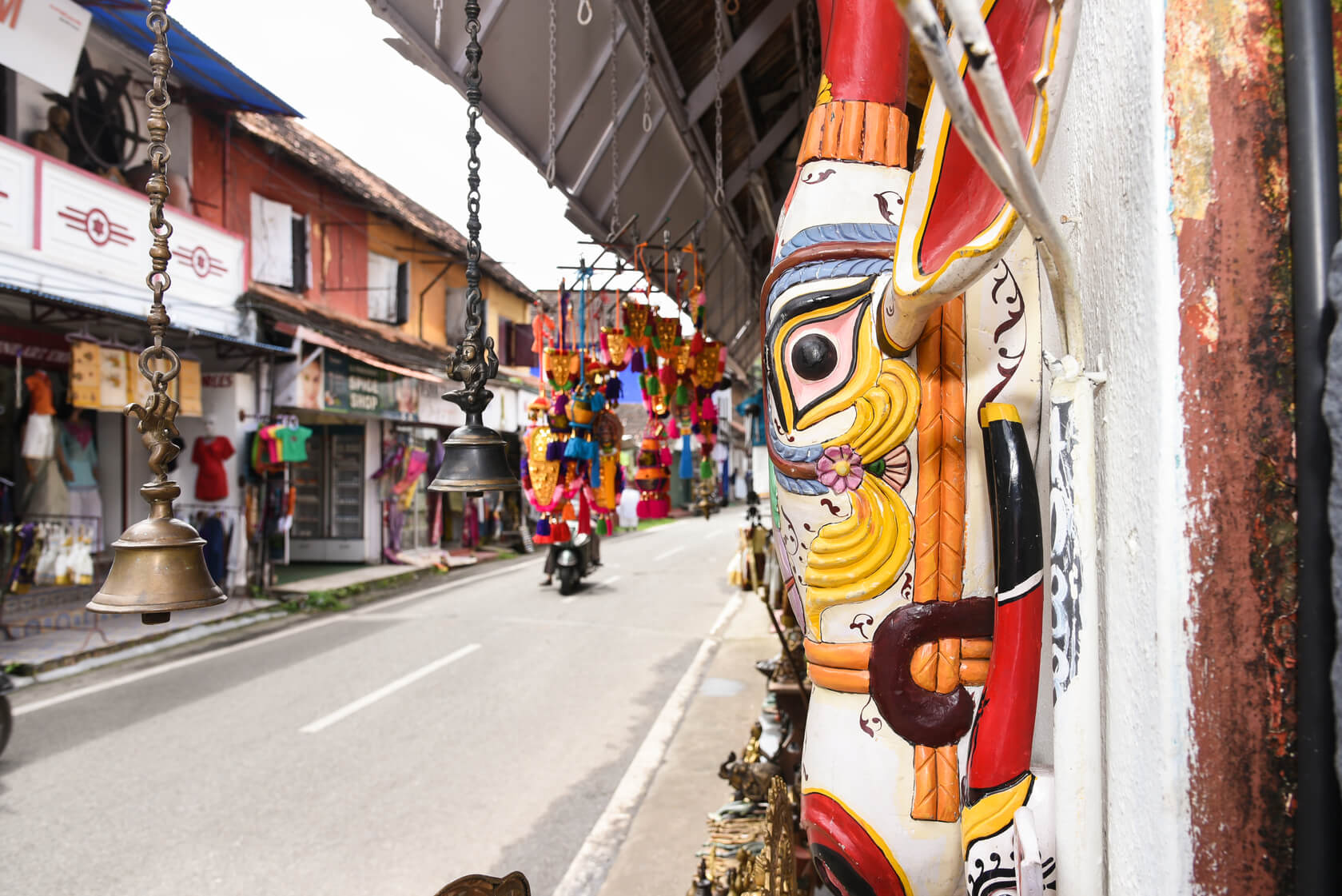 Fort Kochi, Jew Street in Mattancherry, Kerala, India
