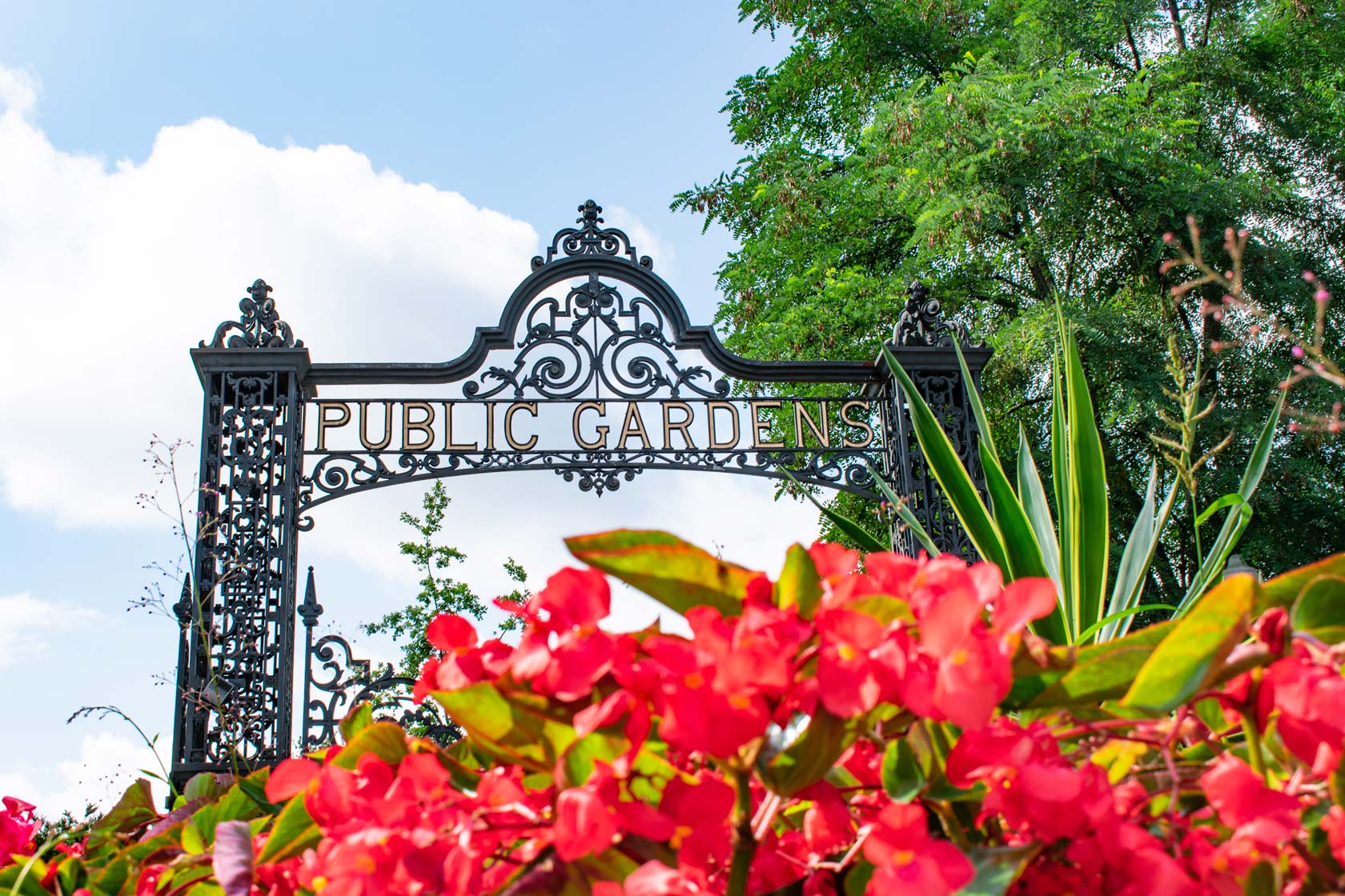 The entrance of Public Gardens in Halifax